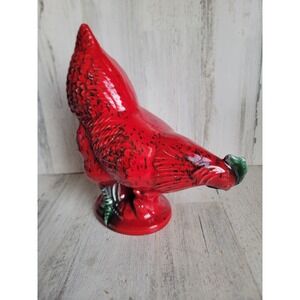 Royal Haeger red hen farm ceramic vintage chicken home decor unique